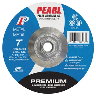 Premium Aluminum Oxide Depressed Center Grinding Wheel 7 x 1/4 x 5/8-11 A24S T-28 DC704CH