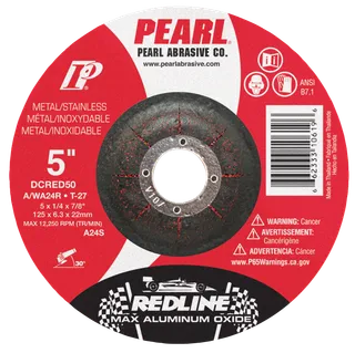 Redline™ Max A.O.™ Depressed Center Grinding Wheel 5 x 1/4 x 7/8 A/WA24R T-27 DCRED50