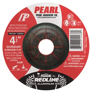 Redline™ Max A.O.™ Depressed Center Grinding Wheels Pipeline 4-1/2 x 1/4 x 5/8 A/WA30S T-27