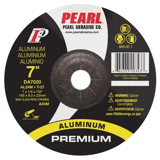 Premium DC Grinding Wheel For Aluminum 7 x 1/4 x 7/8 AL24M T-27 DA7020
