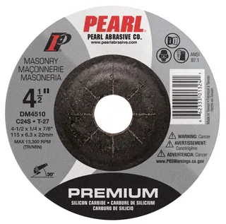 Premium DC Grinding Wheels SC 4-1/2 x 1/4 x 7/8 C24S T-27 DM4510