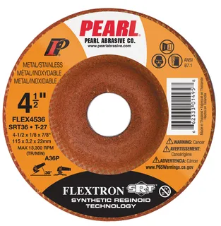 SRT™ Flextron™ Flexible Grinding Wheel 4-1/2 x 1/8 x 7/8 SRT36 FLEX4536