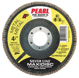 Silver Line™ Aluminum Oxide Maxidisc™ Flap Disc Type-27 4-1/2 x 7/8 A40 MX4540T