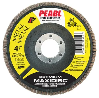 Premium Aluminum Oxide Maxidisc™ Flap Disc 4-1/2 x 7/8 A40 T-27 MAX4540