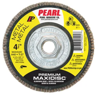 Premium Aluminum Oxide Maxidisc™ Flap Disc 4-1/2 x 5/8-11 A40 T-27 MAX4540H