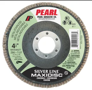 Silver Line™ Zirconia Maxidisc™ Flap Disc T-27 4-1/2 X 7/8 Z80 MX4580ZT