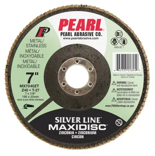 Silver Line™ Zirconia Maxidisc™ Flap Disc 7 x 7/8 Z40 T-27 MX7040ZT