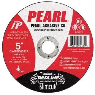 Redline™ SlimCut™ Thin Cut-Off Wheel T-1, 5 x .045 x 7/8 A46 CWRED0532A