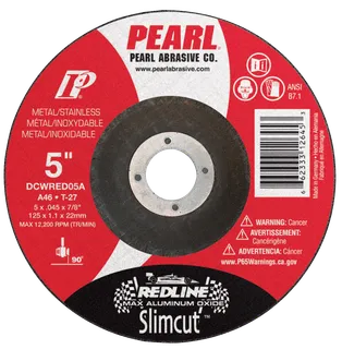 Redline™ SlimCut™ Thin Cut-Off Wheels T-27 5 x .045 x 7/8 A46 DCWRED05A