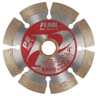 P2™ Pro-V™ Segmented Blade For Concrete and Masonry 4" x .080 x 20mm-5/8" Adapter