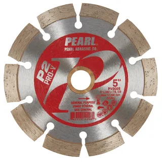 P2™ Pro-V™ Segmented Blade For Concrete and Masonry 5" x .080 x 20mm-5/8" Adapter