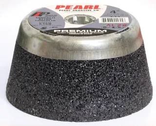 Premium Silicon Carbide Grinding Stone 6 x 2 x 5/8-11 T-11 Metal-Backed C16Q CSA616M