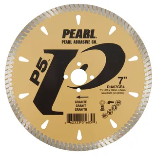 P5™ GRT Granite Series Turbo Blade 7" 20mm Arbor 4 Holes 8mm