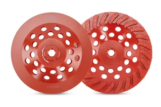 P2™ Pro-V Segment Swirl Cup Wheel  7" 5/8"-11, 24 Segment