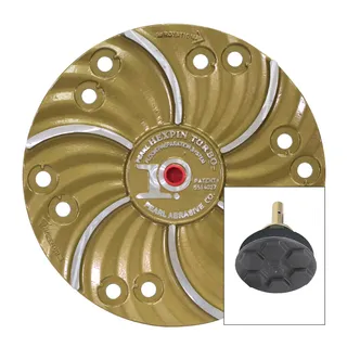 Hexplate™ 15" Plate with 6 Hook & Loop Backing Pads HEX17BPD