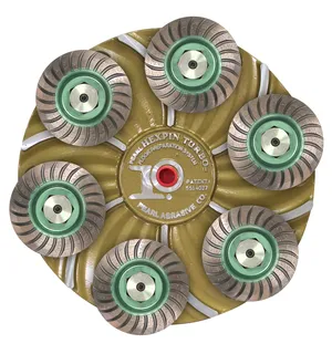 Hexplate™ 15" Plate with 6 Diamond Cups HEX17CUP