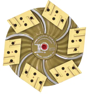 Hexplate™ 15" Plate with SuperClutch™ and 6 Diamond Pads 17" HEX1764CLT