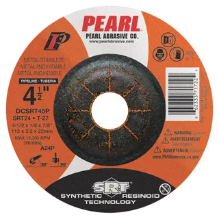 SRT™ DC Grinding Wheel 4-1/2 x 1/8 x 7/8 SRT24 T-27 Pipeline DCSRT45P