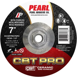 CBT PRO Depressed Center Grinding Wheel Pipeline 7 x 5/32 x 5/8-11 CBT PRO 24T T-27 DCCBTPRO70PH
