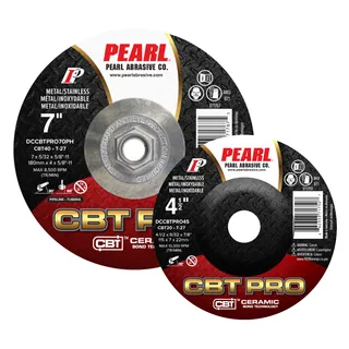 CBT PRO Depressed Center Grinding Wheel Pipeline 9 x 5/32 x 5/8-11 CBT PRO 24T T-27 DCCBTPRO90PH