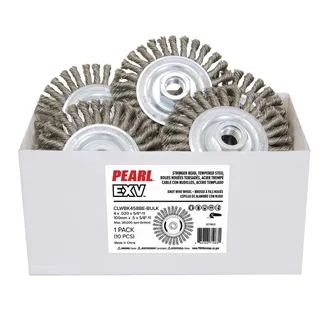 EXV™ Knot Wheel Stringer Bead Twist 4 x .020 x 5/8-11, Pack of 10, Stainless Steel CLWBK458BES-BULK