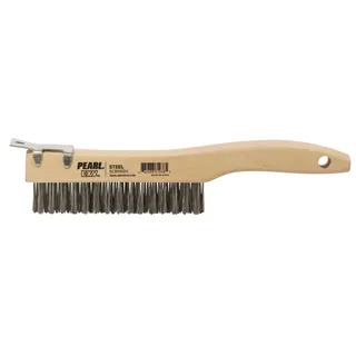 EXV™ Shoe Handle Wire SB Scratch Brush 4 x 16 Carbon Steel with Scraper SCB416EK
