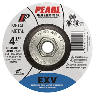 EXV™ Depressed Center Grinding Wheel 4-1/2 x 1/4 x 5/8-11 A24R T-27 DC4510EH