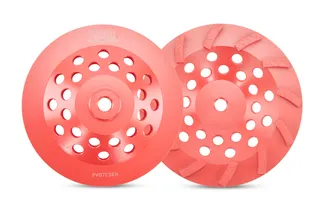P2™ Pro-V Segment Swirl Cup Wheel  7" 5/8"-11, 12 Segment
