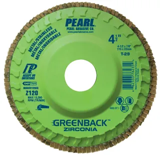 Greenback™ Zirconia Maxidisc™ Trimmable Flap Disc 4-1/2 x 7/8 Z-120 T-29 MAX45120ZG