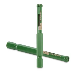 P4™ Tile Drill Bit 1/4" Diameter 1/4" Quick Change Shank