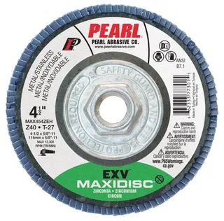 EXV™ Zirconia Maxidisc™ Flap Disc 4 1/2 x 5/8-11 Z40 T-27 MAX454ZEH