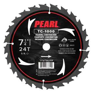 Carbide Tooth Wood Blade 7-1/4" 24T 5/8" DM