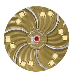 Hexplate™ 15" Plate with 12 Scrape/Grind Pads HEX1712SG