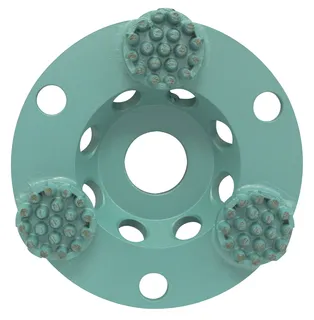 P4™ Button Cup Wheel 4" 5/8"-11 PB04G