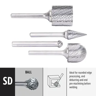 EXV™ Double Cut Bur SD-5, 1/2 x 7/16 x 1/4 CBSD5E