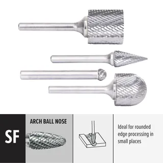 EXV™ Double Cut Bur SF-3, 3/8 x 3/4 x 1/4 CBSF3E
