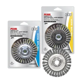 EXV™ Wire Brush Stainless Steel Knot Wheel Stringer Bead Twist